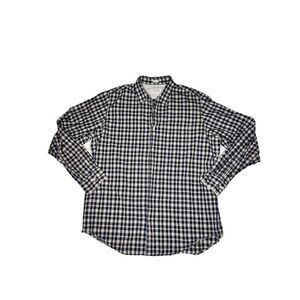 Banana Republic shirt men’s XL classic fit navy plaid button down long sleeve